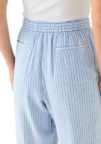 Women's Cropped Linen Pants