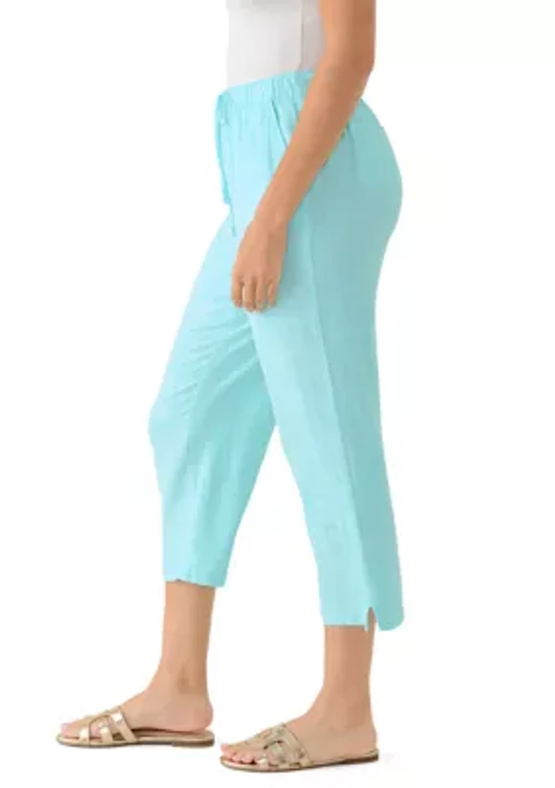Women's Linen Cropped Pants