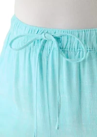 Women's Linen Cropped Pants