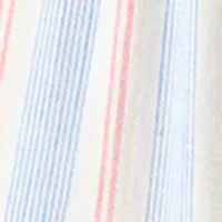 Petite Pull On Cropped Linen Pants