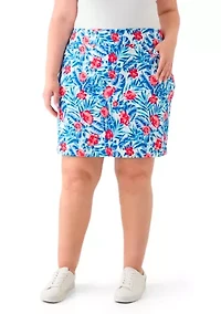 Plus Millennium Printed Skort