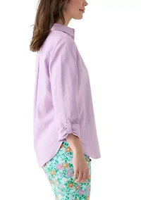 Women's Roll Tab Linen Button Down Shirt