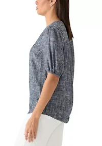 Women's Elbow Sleeve Popover Shirt
