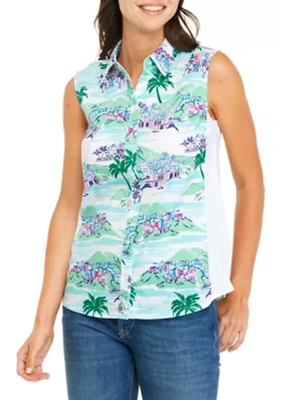 Petite Sleeveless Knit to Fit Shirt