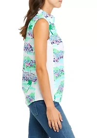 Petite Sleeveless Knit to Fit Shirt