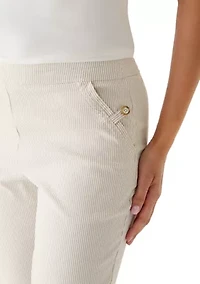 Women's Striped Ankle Pants