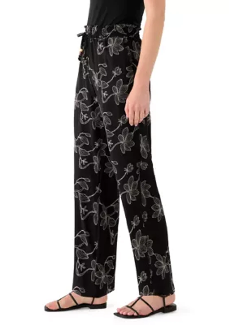 Women's Print Wide Leg Pants