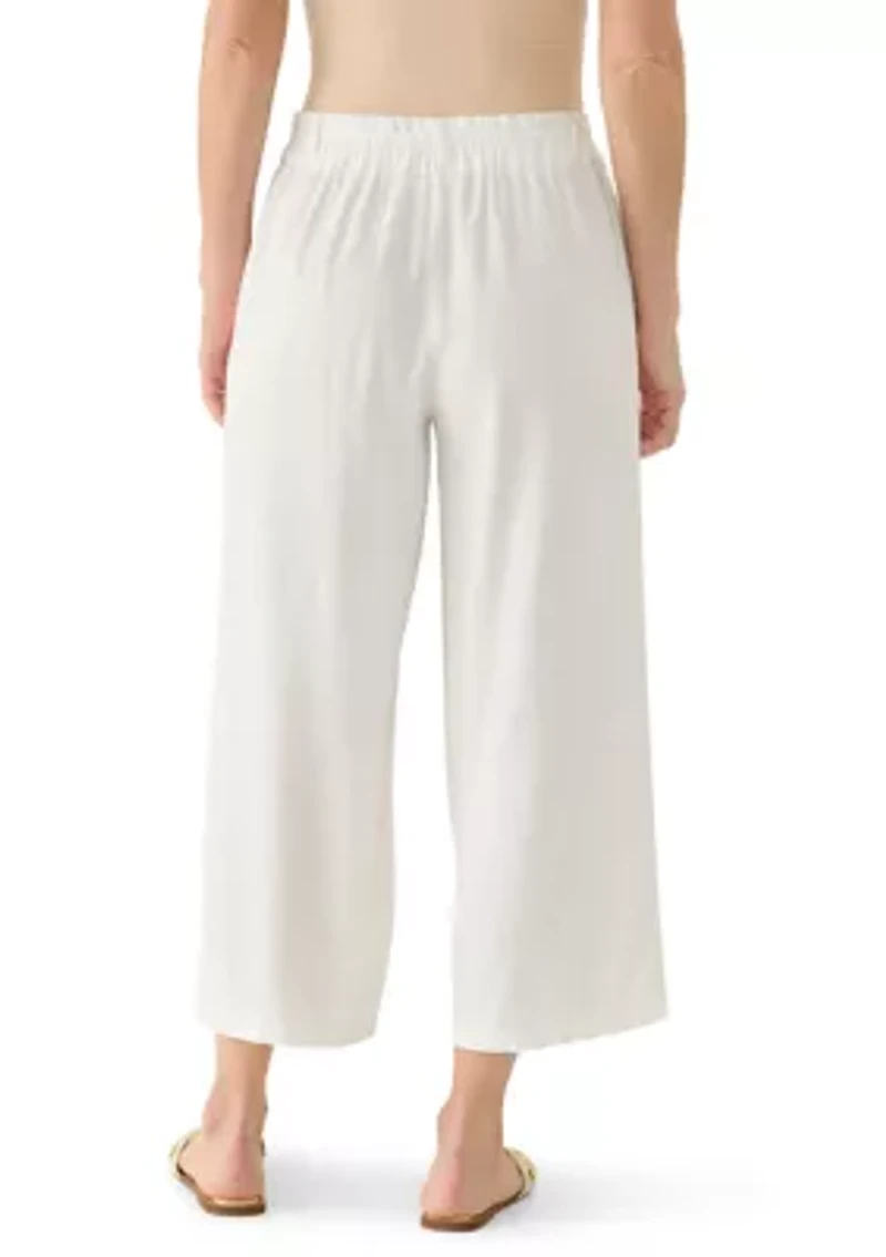 Women's Wide Leg Cropped Pants