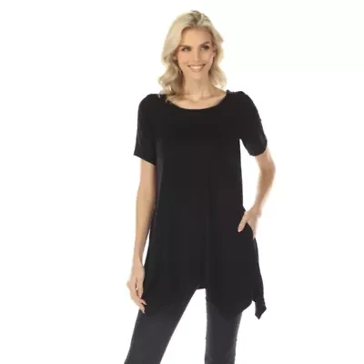Women��s Short Sleeve Swing Tunic Top