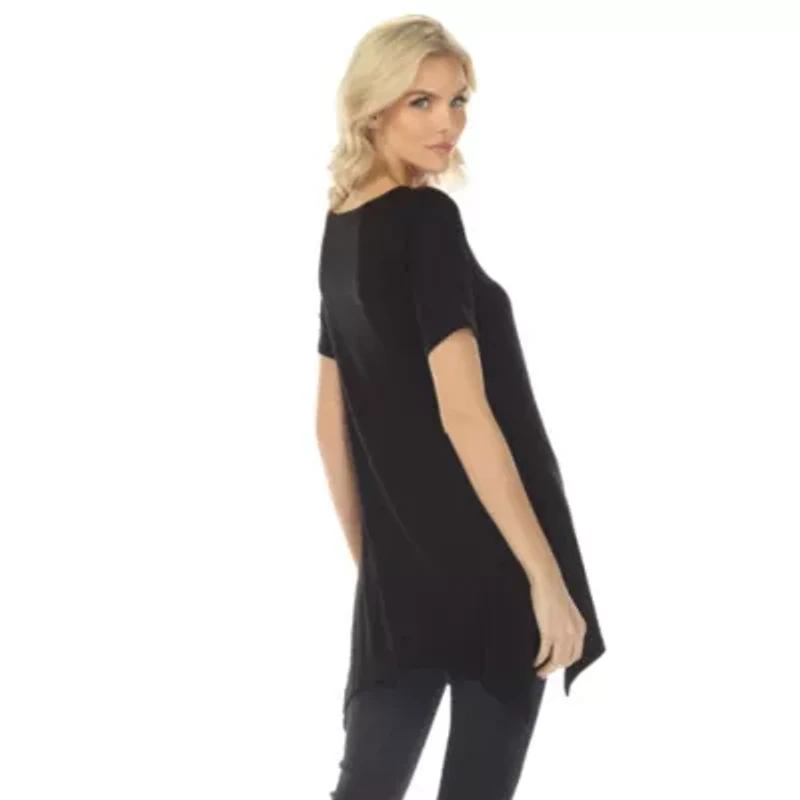 Women��s Short Sleeve Swing Tunic Top
