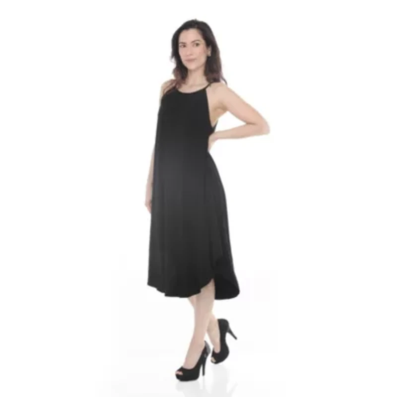 Women’s Halter Neck Swing Midi Dress