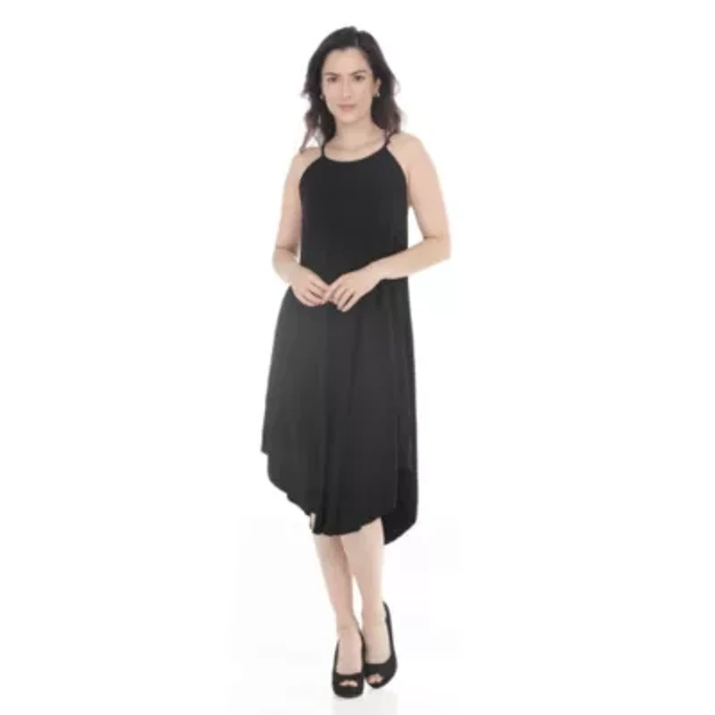 Women’s Halter Neck Swing Midi Dress