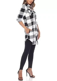 Plaid Tunic Shirt