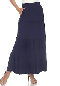 Tiered Maxi Skirt