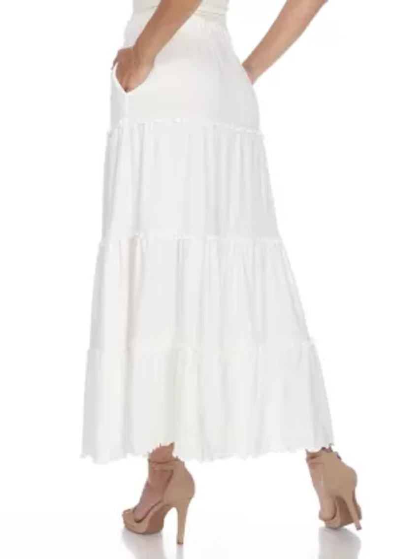 Tiered Maxi Skirt