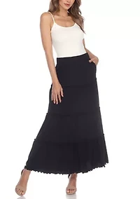 Tiered Maxi Skirt