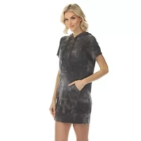 Women’s Short Sleeve Hoodie Sweatshirt Dress