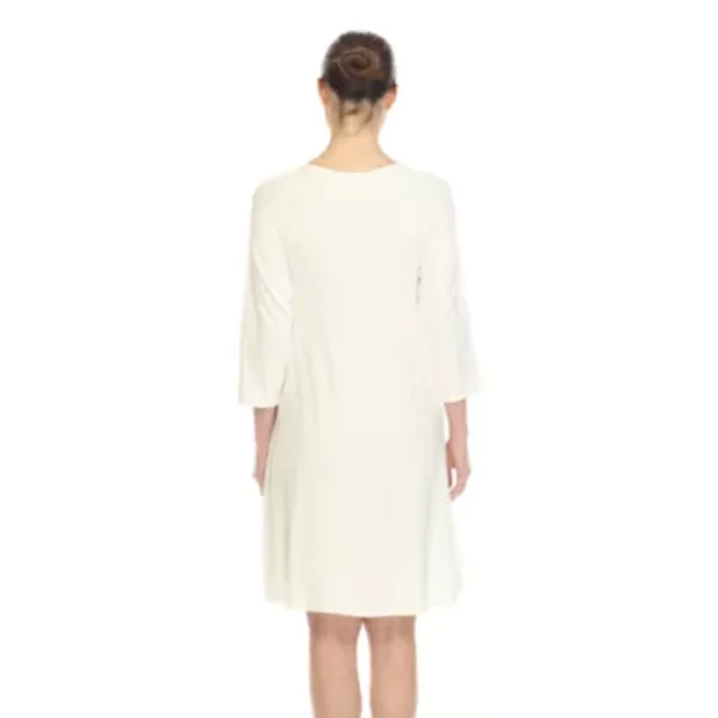 Maternity CrissCross Neckline Swing Dress