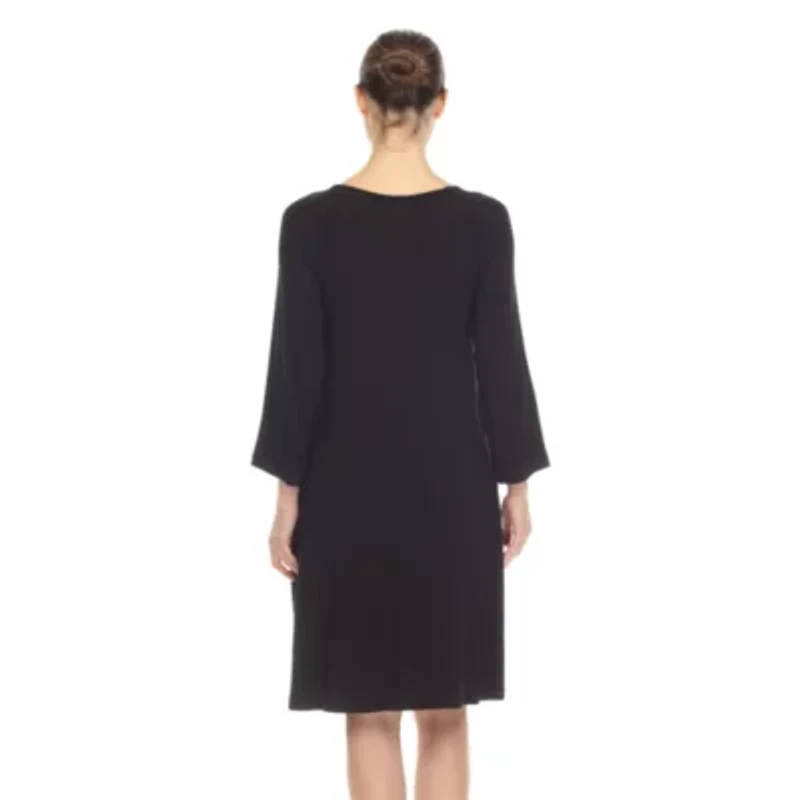 Maternity CrissCross Neckline Swing Dress
