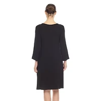 Maternity CrissCross Neckline Swing Dress