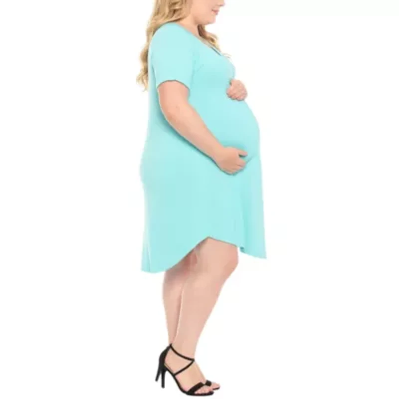 V-Neck Maternity Swing Dress
