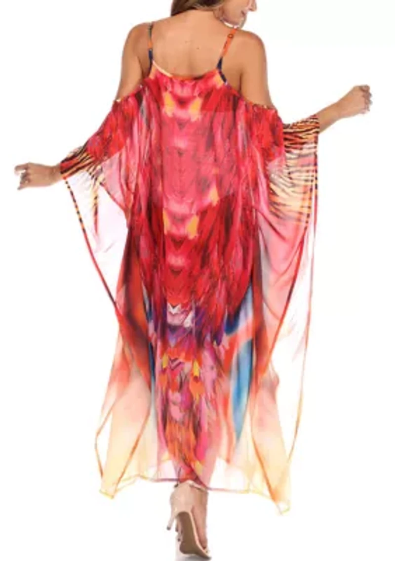 Maternity Sheer Maxi Caftan
