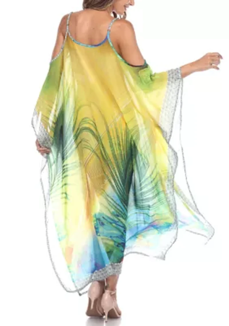 Maternity Plus Sheer Maxi Caftan