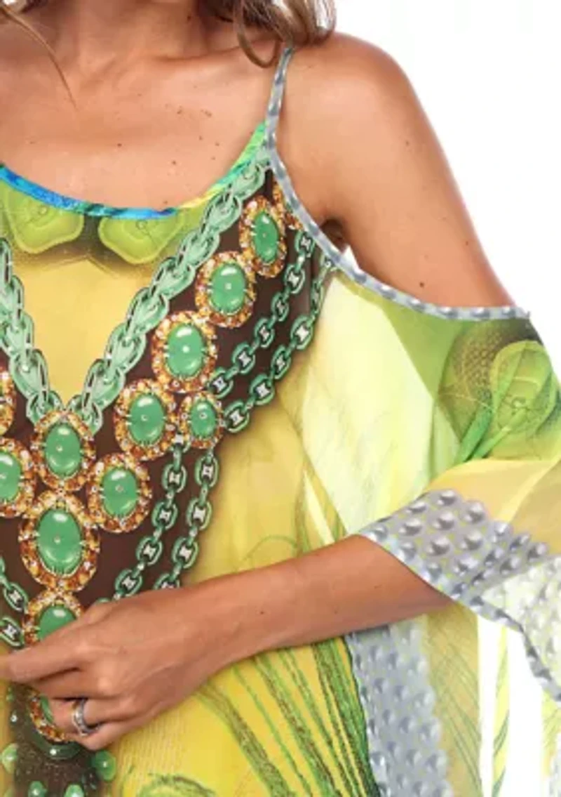 Maternity Plus Sheer Maxi Caftan