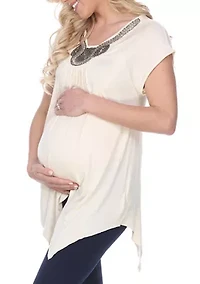 Plus Maternity Myla Embellished Tunic