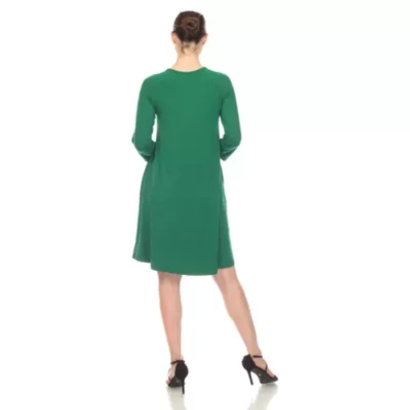 Maternity CrissCross Neckline Swing Dress