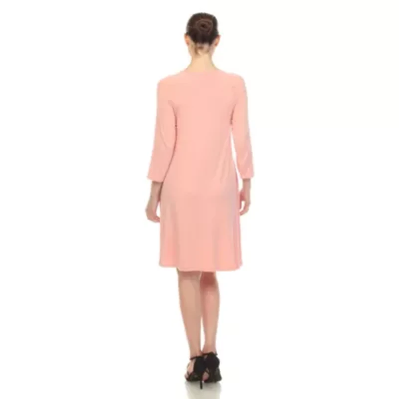 Maternity CrissCross Neckline Swing Dress