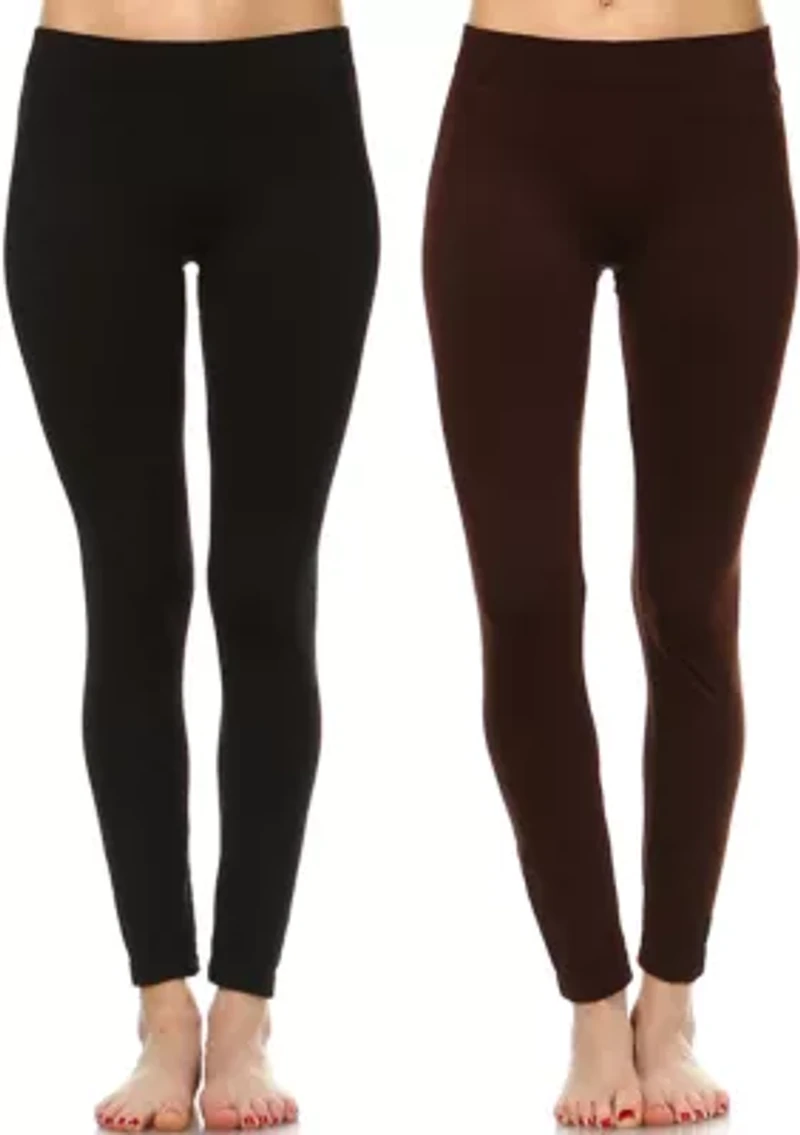 Pack of 2 Solid Leggings