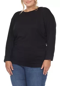 Plus Dolman Sleeve Top