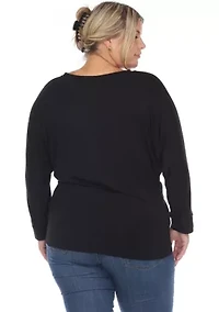 Plus Dolman Sleeve Top