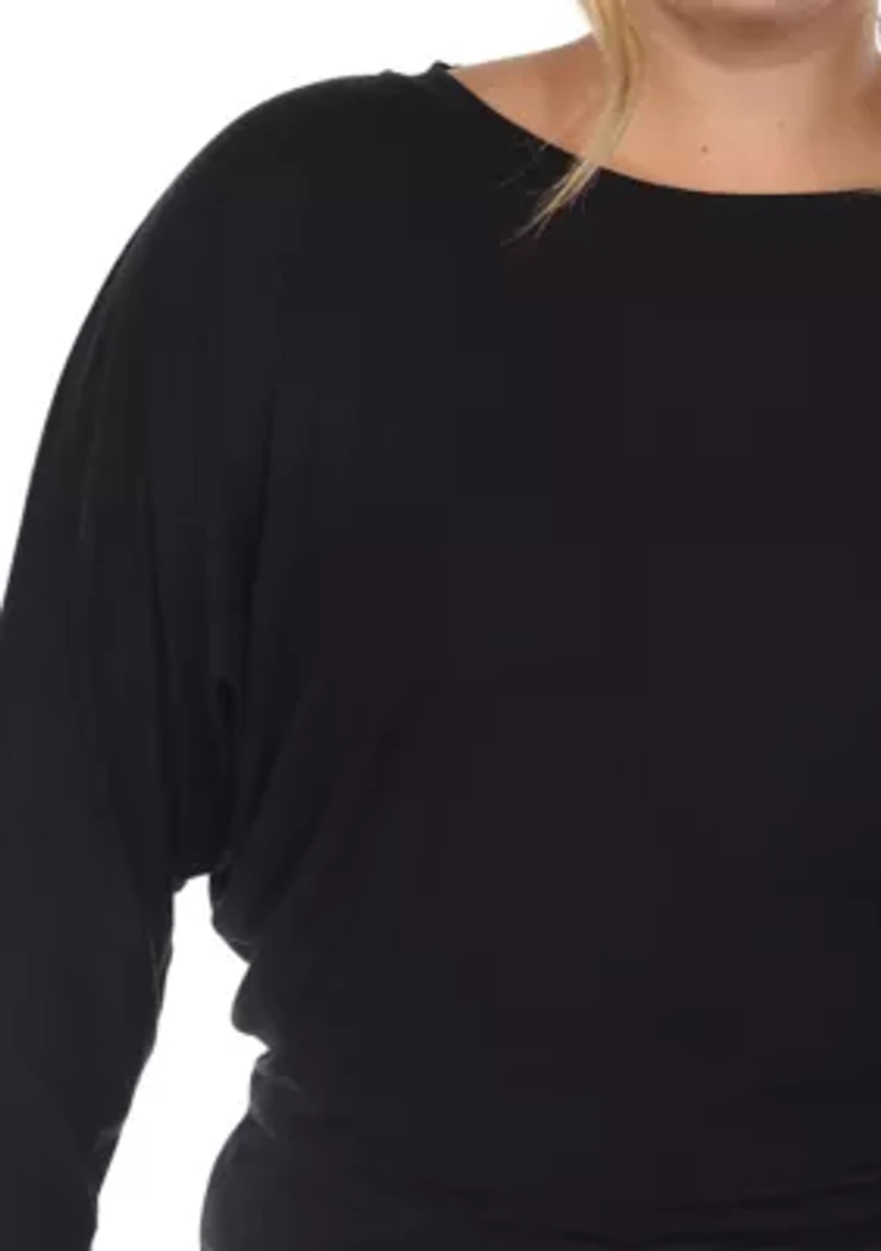 Plus Dolman Sleeve Top