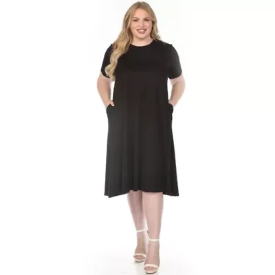 Plus Crew Neck T-Shirt Dress