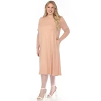 Plus Crew Neck T-Shirt Dress