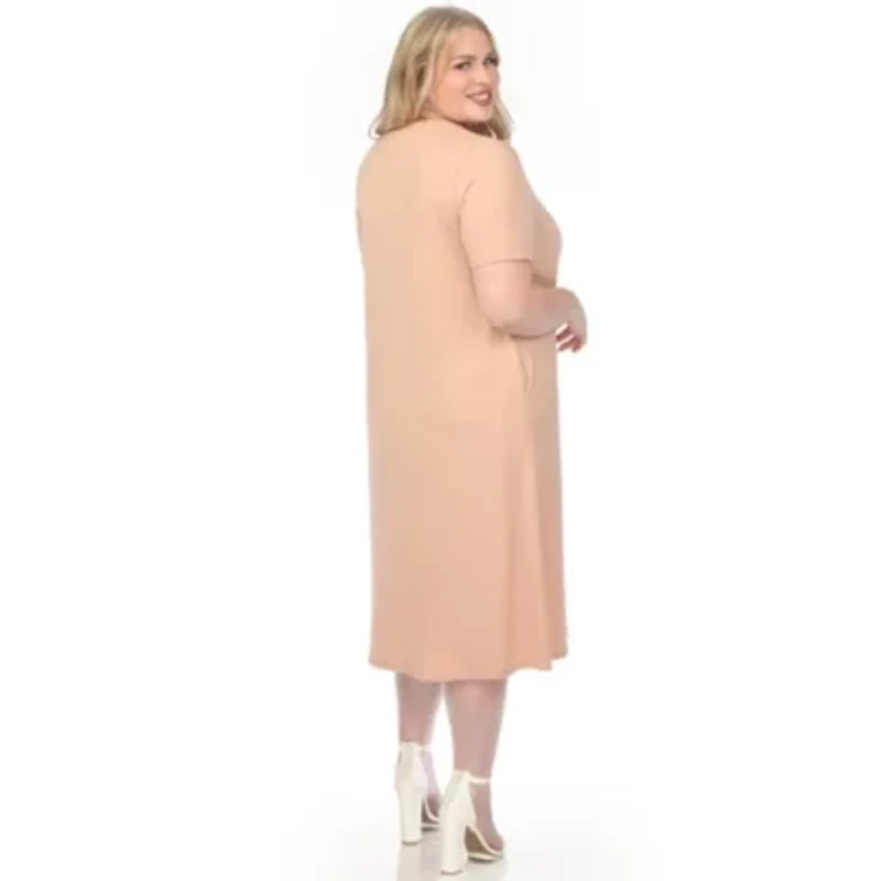 Plus Crew Neck T-Shirt Dress
