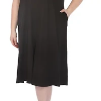 Plus Crew Neck T-Shirt Dress