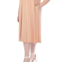 Plus Crew Neck T-Shirt Dress