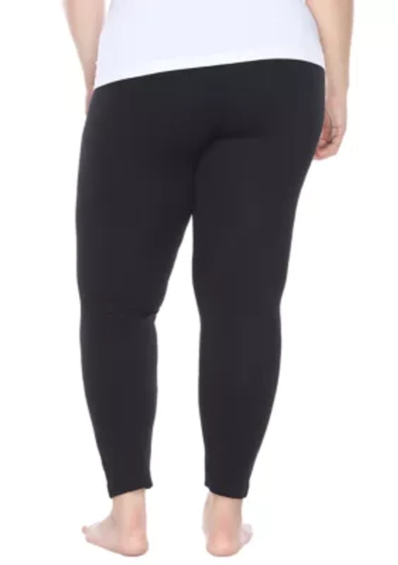 Plus Super-Stretch Solid Leggings