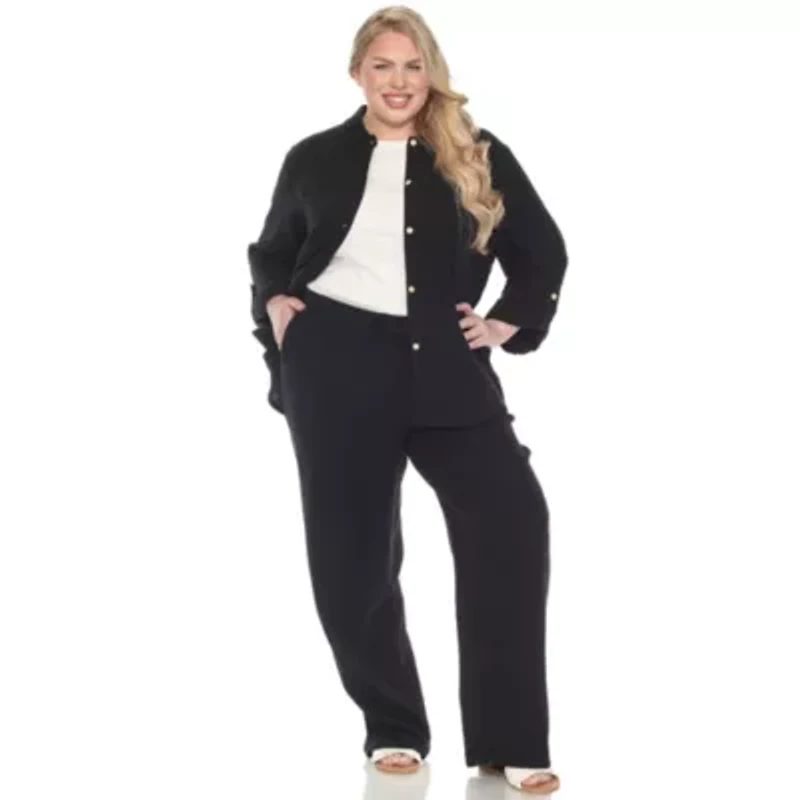 Plus Long Sleeve Button Down Cotton Gauze Set