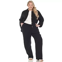 Plus Long Sleeve Button Down Cotton Gauze Set