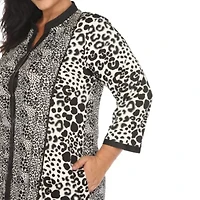 Plus Leopard Print Shift Dress