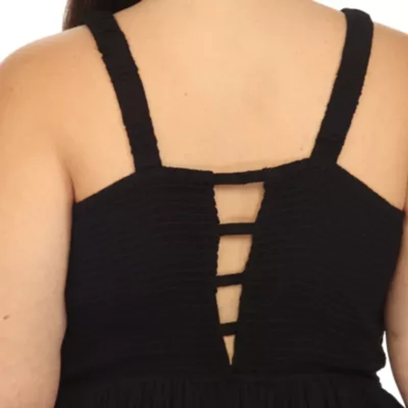 Plus Smocked Ruffle Maxi Dress