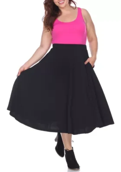 Plus Tasmin Flare Midi Skirt