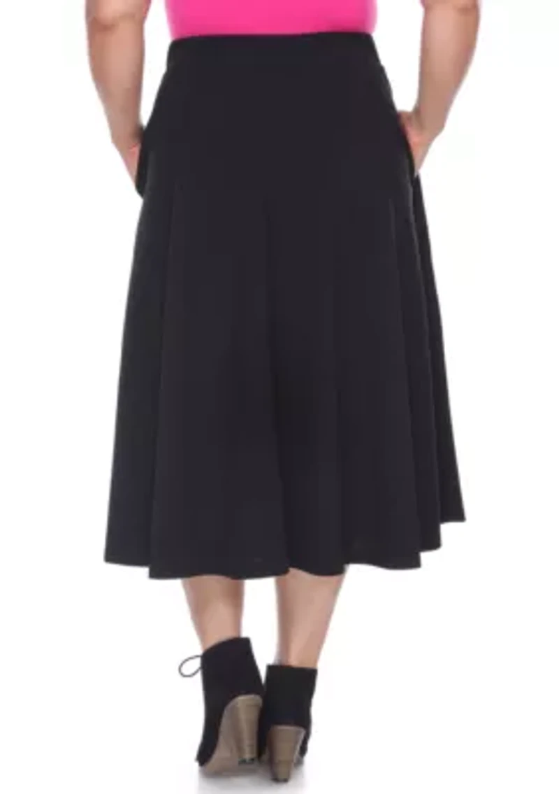 Plus Tasmin Flare Midi Skirt