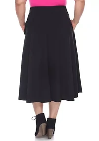 Plus Tasmin Flare Midi Skirt