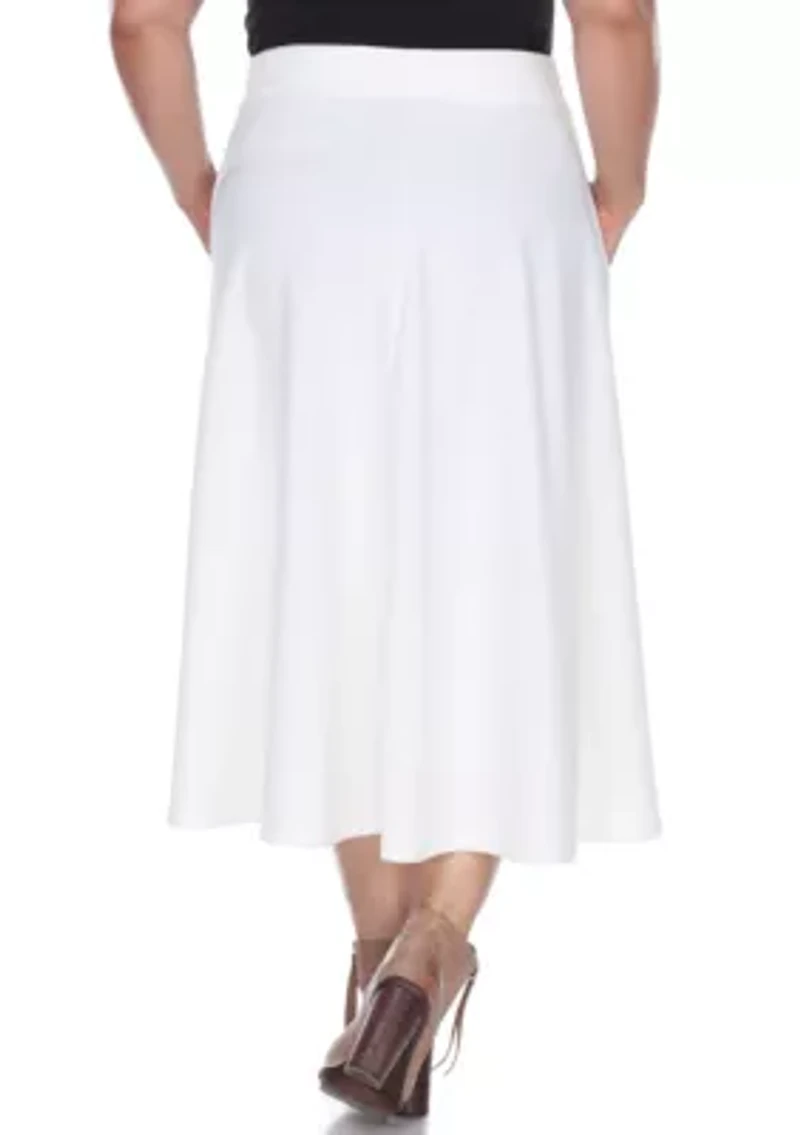 Plus Tasmin Flare Midi Skirt