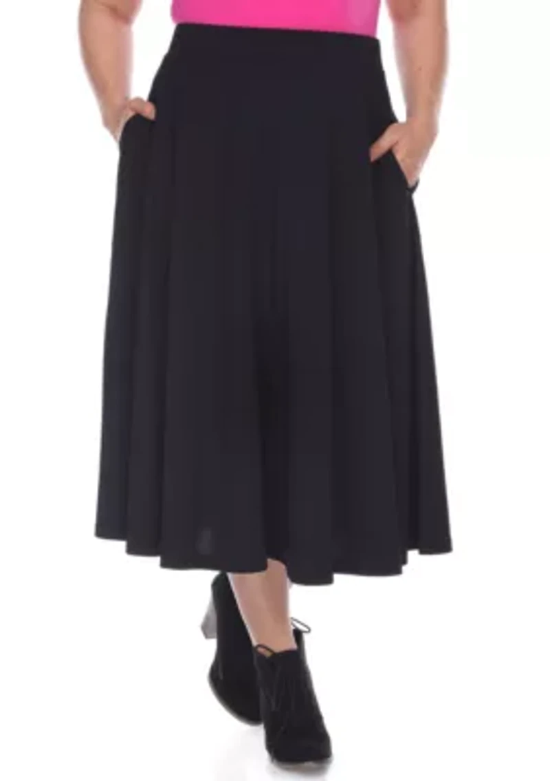 Plus Tasmin Flare Midi Skirt
